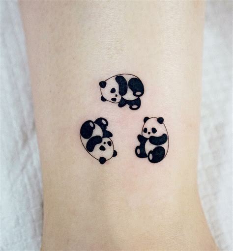 panda tattoos for females|cute small panda tattoo.